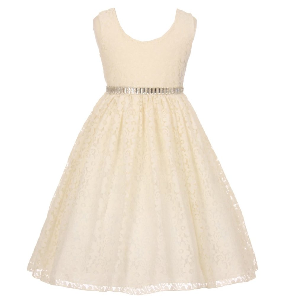 Flower Girl Dress Sale Little Girls Junior Girls Toddler Sleeveless Floral Lace